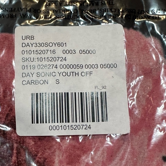 NWT DAY Sonic Youth graphic off-the-shoulder oversized tee / NEW - Picture 14 of 16